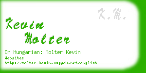 kevin molter business card